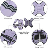 APEXUP Weighted Vest with 5lbs/10lbs/15lbs/20lbs/25lbs/30lbs Weights and Reflective Stripe, Weight Vest Men Women for Workout, Strength Training, Running