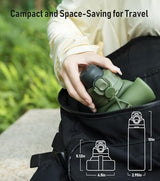 Collapsible Water Bottles 20oz, Leak Proof, BPA-Free, Foldable Silicone Travel Water Bottle with Straw Strap for Cycling, Hiking, Outdoors