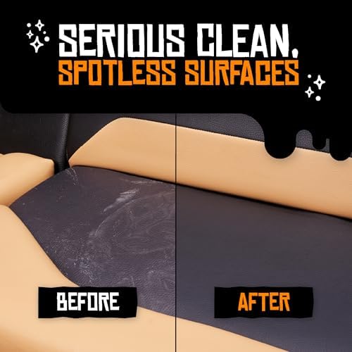 Boat Juice 2in1 Interior Boat Cleaner & Protectant Spray | Vinyl Boat Seat Cleaner + Ceramic UV Protection | Also for Upholstery, Carpet | Marine Detailing, Orange Creamsicle Scent, Made in USA (32oz)