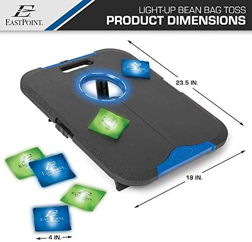 EastPoint Sports Go! Gater, Cornhole, Light Up and Standard Available, Easy Storage, Light Weight Perfect for Outdoor and Indoor Play