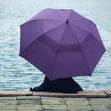 G4Free 47/54/62/68 Inch Automatic Open Golf Umbrella Oversize Extra Large Double Canopy Vented Windproof Waterproof Stick Umbrellas