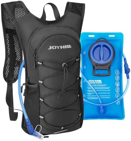 JOYHILL TPU Hydration Bladder,1.5L 2L 3L Water Bladder for Hiking Backpack BPA Free Leak Proof Hydration Pack