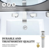 Pop up Sink Drain Stopper for Bathroom Vessel Vanity Sink Art Basin Chrome, Small Cap with Overflow, Metal Pop-up Drain Strainer with Detachable Basket Stopper