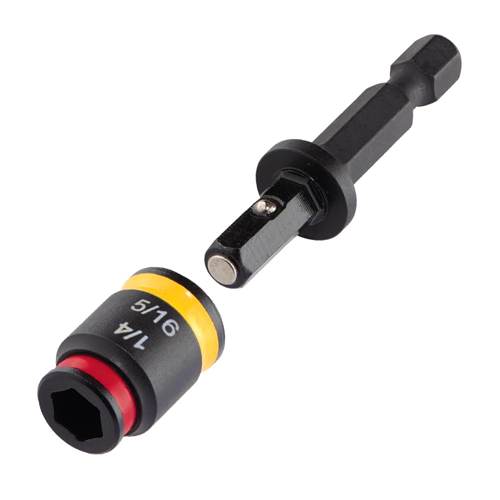 Malco C-RHEX MSHC 1/4" & 5/16" SAE 2-Pack, Cleanable, Reversible, Magnetic Impact Rated Hex Chuck Driver