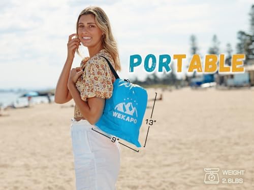 WEKAPO Inflatable Lounger Air Sofa Hammock-Portable,Water Proof& Anti-Air Leaking Design-Ideal Couch for Backyard Beach Traveling Camping Picnics & Music Festivals