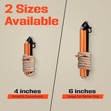 Fire Starter Survival Tool - All-in-One Flint and Steel Fire Starter Kit - Ferro Rod Fire Starter with 36" Waterproof Tinder Wick Rope and Steel Fire Striker - Patented Firestarter | Prepared4X