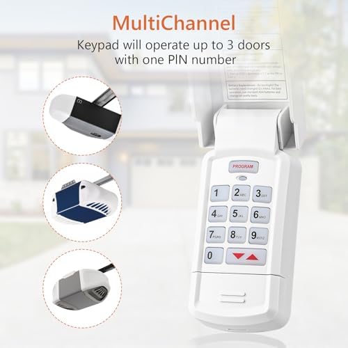 for Overhead Garage Door Opener Keypad, Compatible with All Overhead/Genie Garage Door Openers, Work with Model GK-R 37225R 37332R OKP-BX GK-BX GWKP, GWK-IC, ACSDG, ACSDA1, ACSD1G, B8QACSDA
