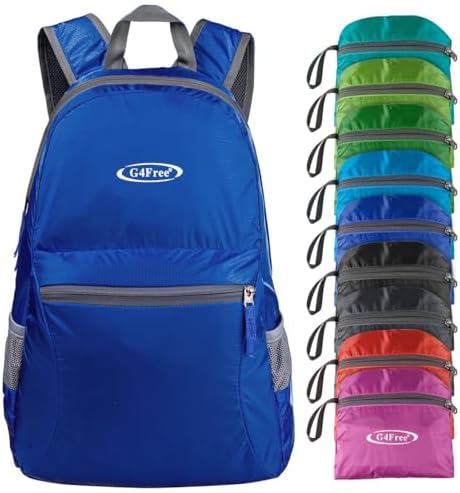G4Free 20L Lightweight Packable Backpack Travel Hiking Daypack Foldable Backpack for Men Women