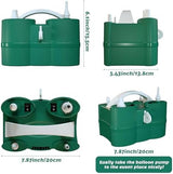 SINBEE Balloon Pump, Balloon Pump Electric, Portable Dual Nozzle Electric Blower Air Pump Inflator for Party Decoration. Faster and Save Time