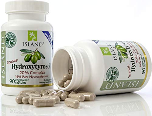 Island Nutrition, 20% Hydroxytyrosol Complex™ Olive Fruit Extract - Super Strength 100% Grown & Extracted in Spain. 90 Capsules, 100 mg, from The Maker of Real European Olive Leaf Extract