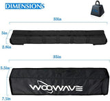 WOOWAVE Premium Kayak Roof Rack Pads Universal Car Soft Roof Rack Kayak Carrier for Canoe/Surfboard/Paddleboard/SUP/Snowboard with Tie Down Straps, Tie Down Rope, Quick Loop Strap and Storage Bag