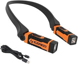 EZRED NK15-OR ANYWEAR Rechargeable Neck Light for Hands-Free Lighting, Orange, Perfect Light for Mechanics, Camping, Hunting, DIY Projects, Reading