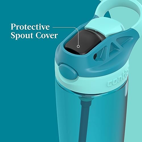Contigo Aubrey Leak-Proof Spill-Proof Water Bottle, 20oz, Juniper Jade