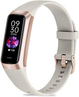 Fitness Tracker with 24/7 Heart Rate, Blood Oxygen Blood Pressure Sleep Monitor, Activity Trackers 5 ATM Waterproof,Step Calorie Counter Pedometer Health Smart Watch for Women Men(Beige)