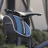 ROCKBROS Bike Saddle Bag Bicycle Seat Bag 3D Shell Saddle Bag Under Seat Cycling Seat Pack for Mountain Road Bike Bicycle Blue