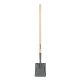 Truper Tru Built Square-Point Shovel, 45-Inch Wood Handle with 9-Inch Cushion Grip, Rolled Step Steel Blade, Heavy-Duty Scooping and Transfer Shovel (Model PCL-PE / 31174)