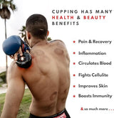 REVO The Original 4-in-1 Smart Cupping Therapy Massager, Red Light Therapy for Targeted Pain Relief, Knots, Aches, Muscle Soreness, Circulation & Tighter Skin, Portable Cupping Kit