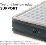 Intex Mid-Rise Air Mattress Bed with Built-in Pump, Dura-Beam Deluxe Comfort Plush, Queen - Portable Luxury Travel Airbed for Adults, Camping, Guests