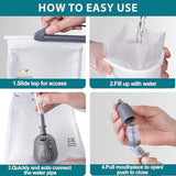 N NEVO RHINO Hydration Bladder 2L-3L,Water Reservoir for Hiking Backpack Leak Proof Water Storage Bladder,BPA-Free Water Pouch Hydration Pack for Camping Cycling Running