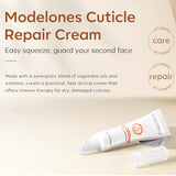 modelones Cuticle Cream, Ultra-Hydrating Nail Care for Damaged Nails Organic Jojoba Oil Vitamin E, Cuticle Non-greasy Dry Cracked Cuticles 15ML