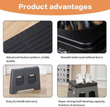 Portable Camping Toilet for Adults - Portable Folding Toilet with Lid,Travel Portable Potty for Adults,Porta Potty Car Toilet,Grey