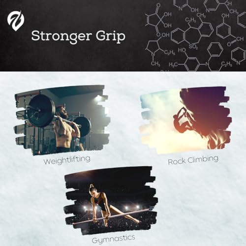 Liquid Chalk, Mess Free Gym Chalk for Weightlifting, Gymnastics, Rock Climbing, Dancing, and Lifting. Sweat Resistant and Long Lasting for Stronger Hand Grip. Package May Vary.