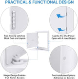 TICONN Access Panel for Drywall, 12 x 12 Inch ABS Plastic Wall Hole Cover Access Doors, Easy Install Plumbing Wall Panel for Drywall, Ceiling, Wiring and Cables