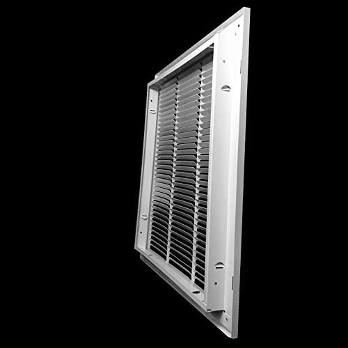 Fits 20x20 Duct Opening | Steel Return Air Filter Grille by Handua [Removable Door] for 1-inch Filters | Vent Cover Grill | White | HVAC Cold Air Intake Grille | Out Dim: 22 5/8"W X 22 5/8"H