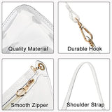 LOXOMU Clear Purse Stadium Approved, Small Crossbody Bag Shoulder Handbag for Women