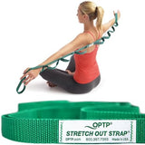 OPTP The Original Stretch Out Strap with Exercise Book, USA Made Top Choice Stretch Out Straps for Physical Therapy, Yoga Stretching Strap and Knee Therapy Strap