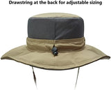 BASSDASH UPF 50+ Sun Fishing Hat Water Resistant with Detachable Neck Flap