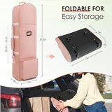 Golf Travel Bags for Airlines with Adjustable Support Rod and Detachable Shoulder Straps, Soft Foldable Golf Club Travel Covers, 900D Heavy Duty Oxford -Universal Size