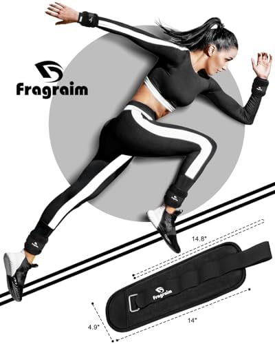 Ankle Weights, 1/2/3/4/6/8/10 LBS 1 Pair Wrist Leg Arm Weights for Women, Kids and Men, Comfortable and Soft, Perfect for Dancing, Running, Walking, Fitness, Workout, Physical Therapy