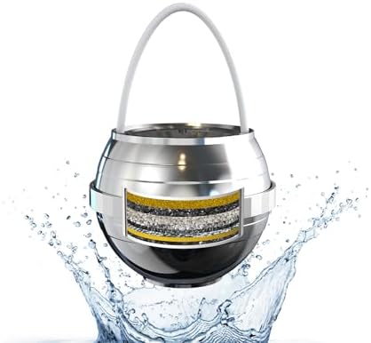 Bathtub Water Filter for Tub with Overflow,2,500 Gallons of Filtration,8 Stages Bath Filter,Remove contaminants,Chlorineand Fluoride,HardWater Softener,BPA Free(Upgrade Version),Chrome