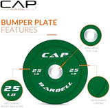 CAP Barbell Rubber Olympic Bumper Plate | Multiple Options/Colors
