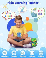 KOKODI Kids Smart Phone, Touchscreen HD Dual Camera Cell Phone for Kids, Christmas Birthday Gifts Dinosaur Child Play Phone for Boys 3-10, Travel Toy Preschool Learning Education Toy