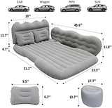 Air Mattress, Inflatable Bed for SUV Car, Truck, Car Sleeping, Camping, Travel, Hiking, Trip and Other Outdoor Activities (Gray)