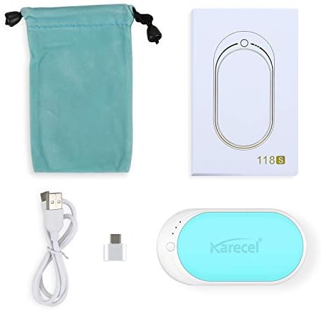 Karecel Hand Warmer Rechargeable, 5200mAh Electric Hand Warmer & Power Bank, Double-Sided Heating, USB Quick Charge, Portable Pocket Heater Handwarmer for Women Mens Gifts, Camping, Winter Sports