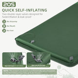 Memory Sleeping Pad, 3.1" Ultra-Thick Foam Sleeping Mats for Camping, Easy Inflate&Deflate,9.5 R-Value Insulated Camping Mattress Pad with Pillow, for Car Travel Tent