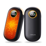 Hand Warmers Rechargeable, Dual-Sided Heating with LED Display, Flashlight, 4 Heating Levels Electric Pocket Heater for Raynauds, Golf, Camping, Hunting, Gifts for Christmas Men Women