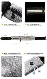 Fitgriff® Running Belt for Men & Women - Secure Jogging Pouch for Phone, Keys & Essentials - For All Cell Phones