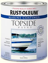 Rust-Oleum 207001 Marine Coatings Topside Paint, Quart, Oyster White 32 Fl Oz (Pack of 1)