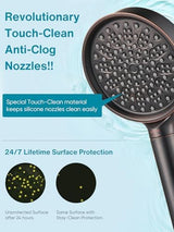 Cobbe Filtered Shower Head with Handheld, High Pressure 6 Spray Mode Showerhead with Filters, Water Softener Filters Beads for Hard Water - Remove Chlorine - Reduces Dry Itchy Skin, Oil Rubbed Bronze