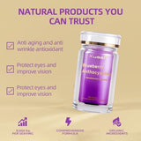 Blueberry Anthocyanins Capsules - Blueberry 10:1 Extract, Premium NAD+ Supplement with Anthocyanin & Lutein for Anti-Aging Support - Eye Vitamins Boosting Vision & Cellular Health, Vegetarian, 60 C