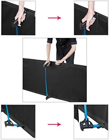 MOON LENCE Folding Camping Cot Outdoor Camping Bed Portable with Carry Bag Camp Cots for Adults for Hiking Backpacking Car Camping Outdoor&Indoor&Beach Use (black1)