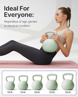 YOTTOY Soft Kettlebell,Kettlebell Anti-Slip Grip Weight for Home Workouts, Kettlebells Set Strength and Safety Guaranteed