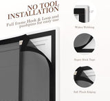 Yotache Reversible Magnetic Screen Door Fits Door Size 34 x 80, Screen Size 36" x 81", Left Right Side Opening Door Mesh with Magnets, Black