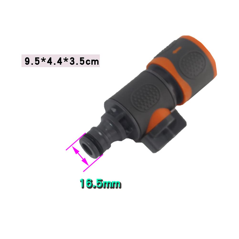 2PACK Quick Release in Line Shut Off Valve,Garden Hose Pipe in Line Tap Shut Off Valve Fitting Connect Adaptor Tool Gadget