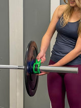 Clout Fitness Olympic Barbell Clamps Collars Quick Release Pair of Locking Weight Clips Fit 2 Inch Barbell for Weightlifting