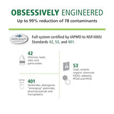 AO Smith Advanced Direct Connect Under Sink Replacement Filter for AO-MF-ADV System - Claryum Filtration Reduces Up To 99% of 78 Harmful Contaminants - AO-MF-ADV-R